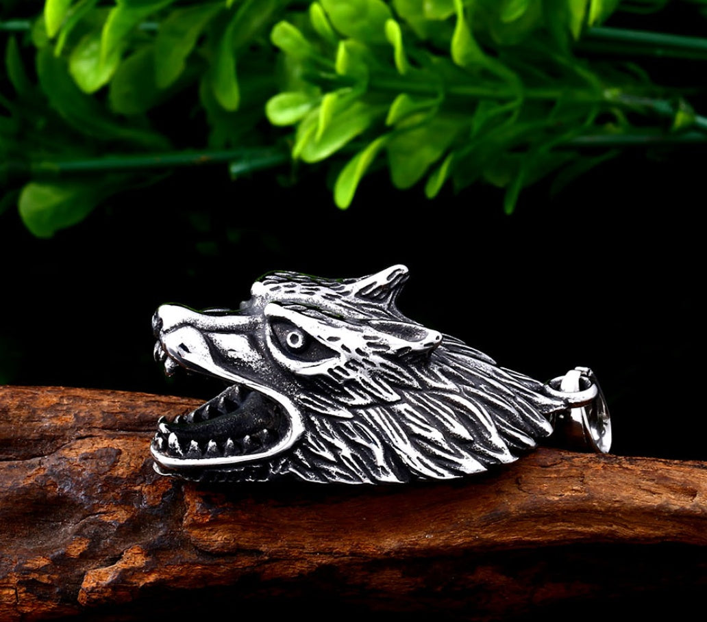 Pendentif Loup (Acier)