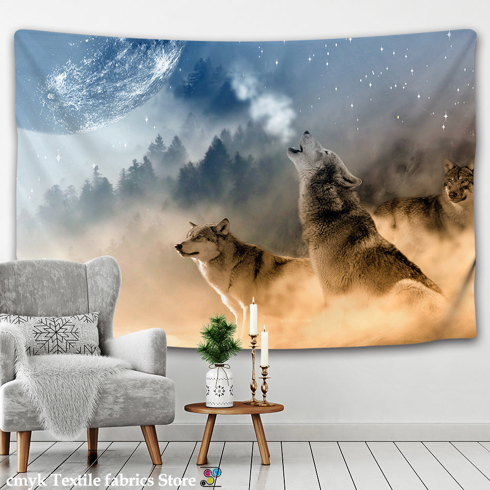 Toile Loup Hurlant : ambiance mystérieuse