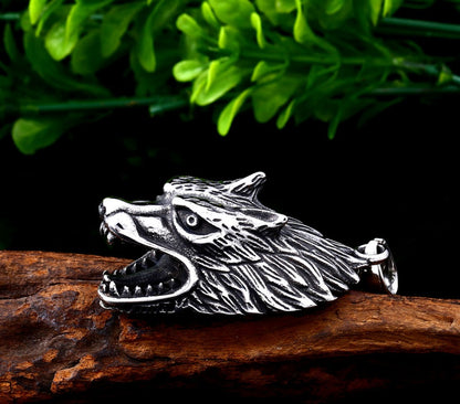 Pendentif Loup (Acier)