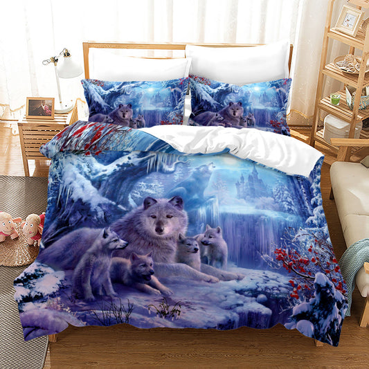 Housse de Couette Loup et Louveteau
Literie Hivernale Nature Sauvage
Confort Douillet de la Nature
Ensemble Couette Hiver Forêt
Housse Loups Hiver Mystique