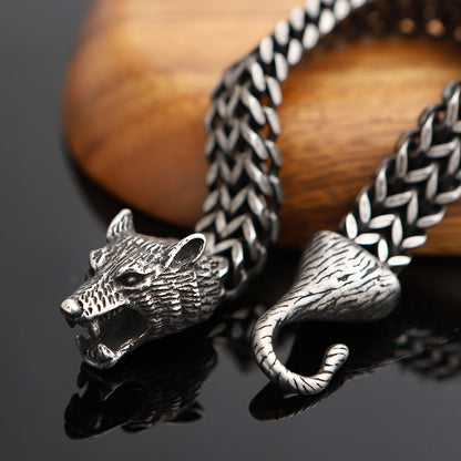 Bracelet Loup Fenrir fils de Loki bracelet viking