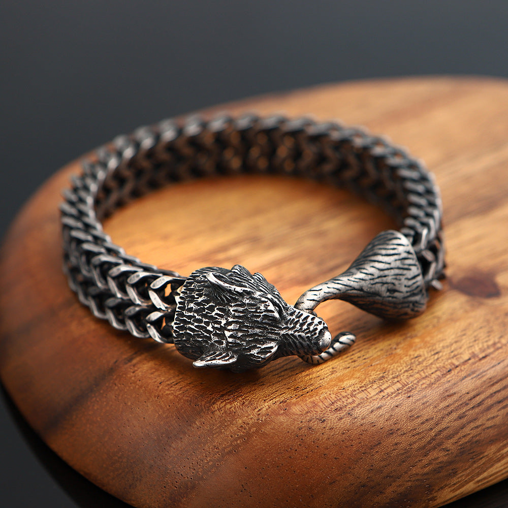 bracelet fenrir couleur vintage bijoux viking