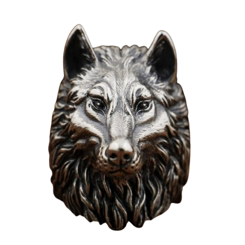 bague tête de loup bijoux loup accessoire pour la main 