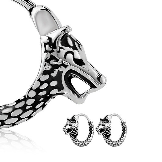 Boucles d'Oreilles Créoles Loup