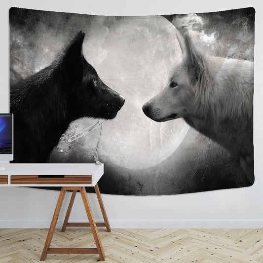 Toile Loup Noir et Blanc
Lune et loups
Design artistique
Ambiance sauvage et mystérieuse
Décoration naturelle